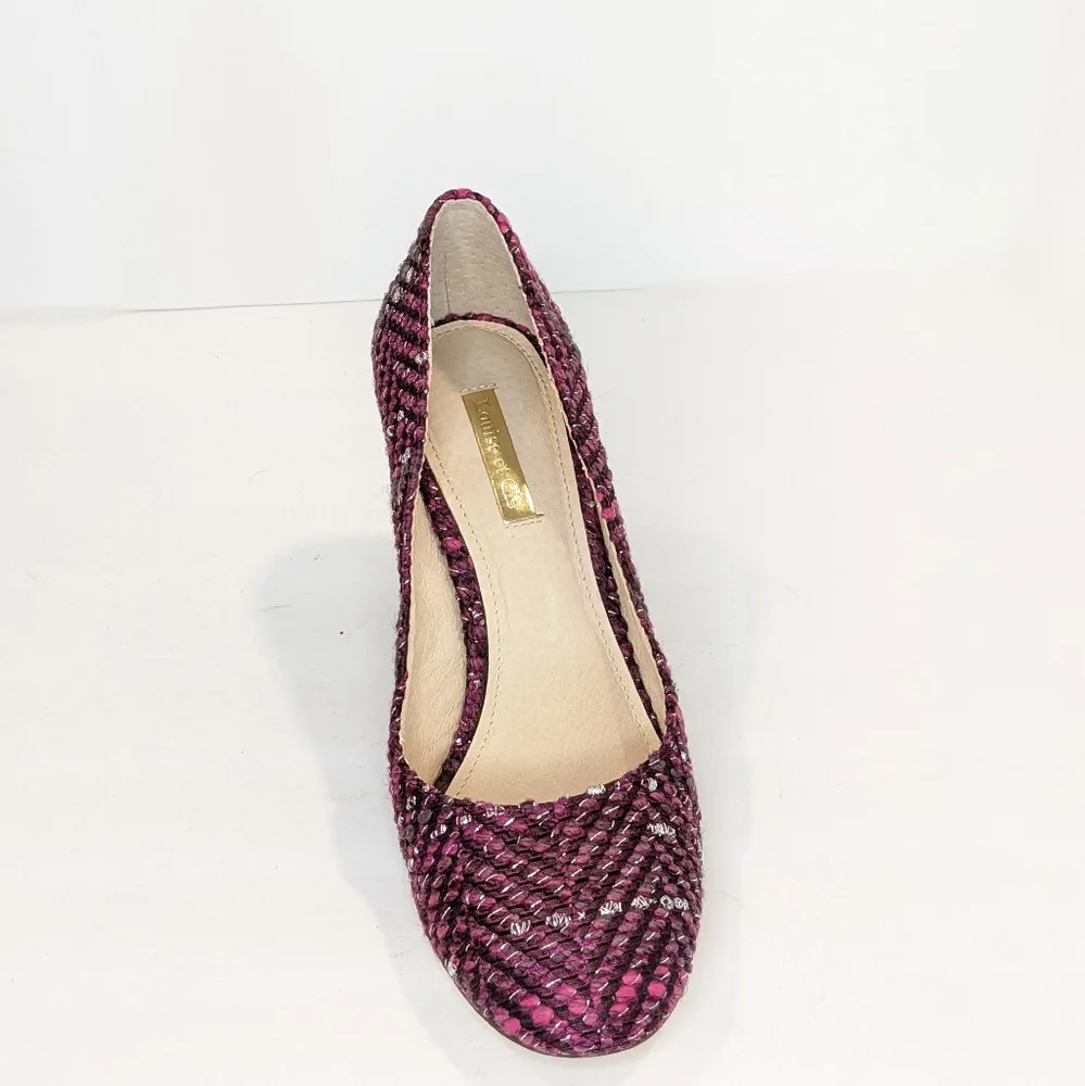 Louise et Cie tweed wool blend heels